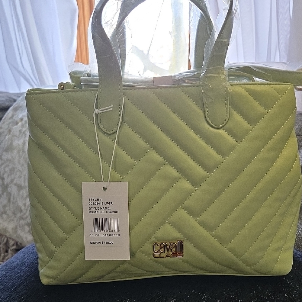 Cavalli Class Lime Quilted Tote